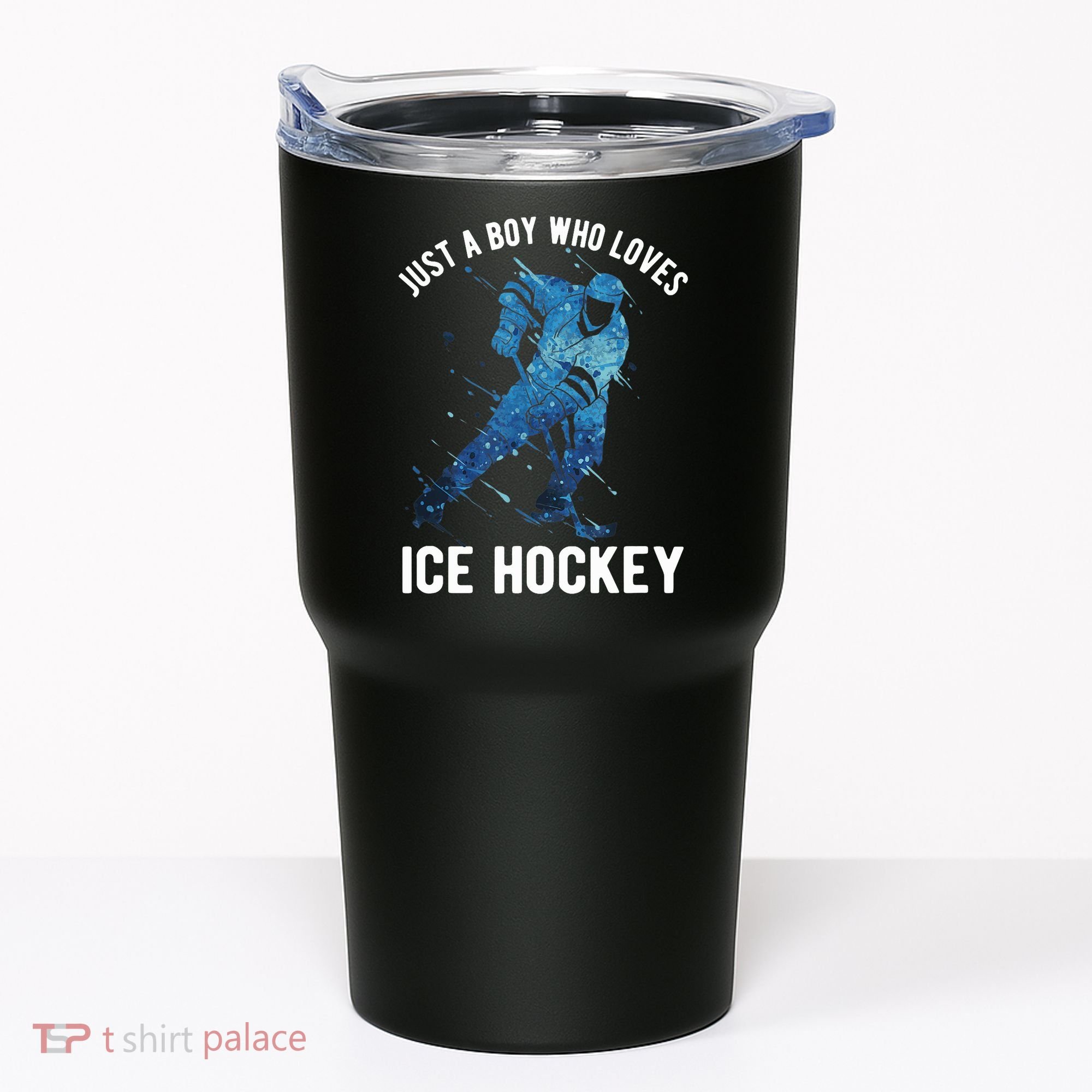Just A Boy Who Loves Ice Hockey Tumbler