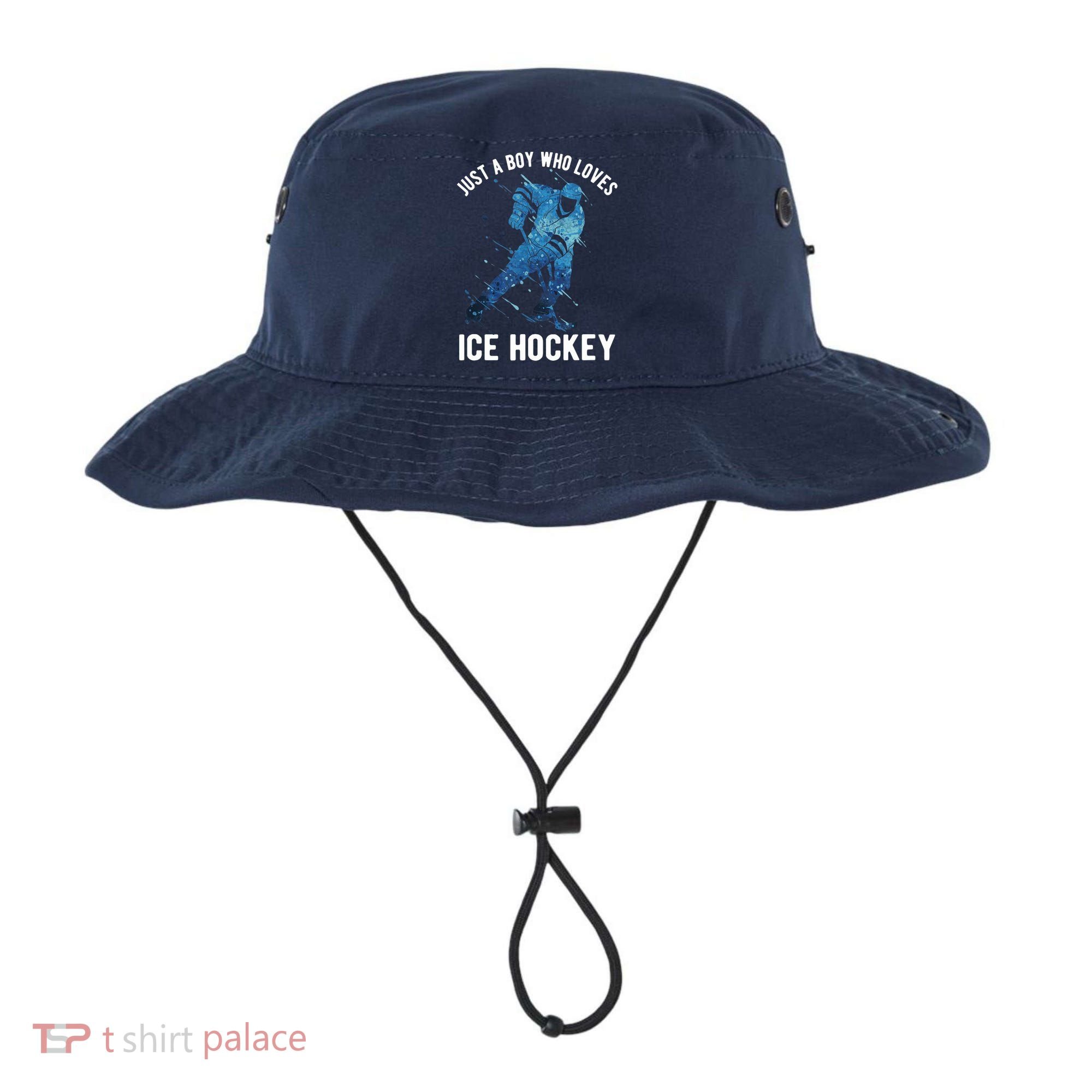 Just A Boy Who Loves Ice Hockey Bucket Hat