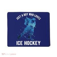 Just A Boy Who Loves Ice Hockey Mousepad thumb 0