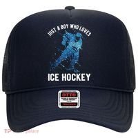 Just A Boy Who Loves Ice Hockey Hat thumb 0