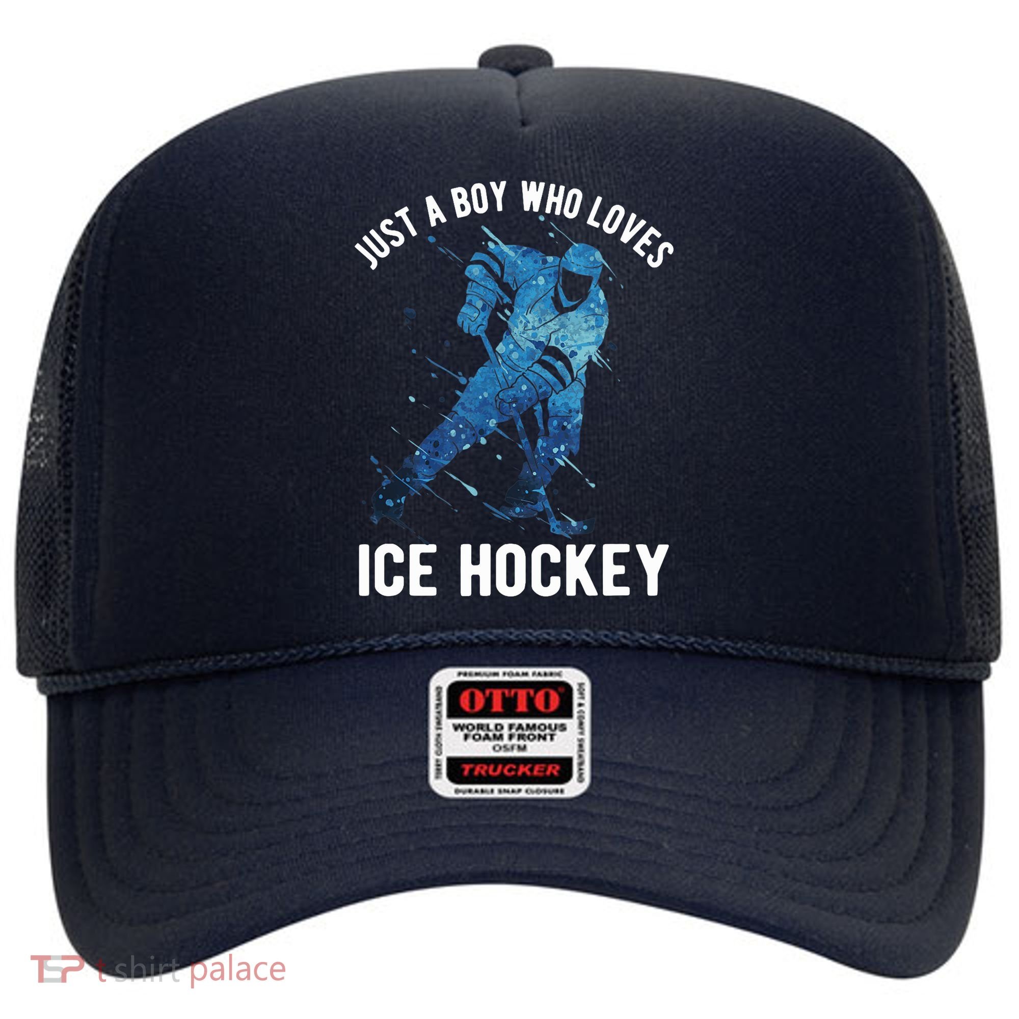 Just A Boy Who Loves Ice Hockey Hat