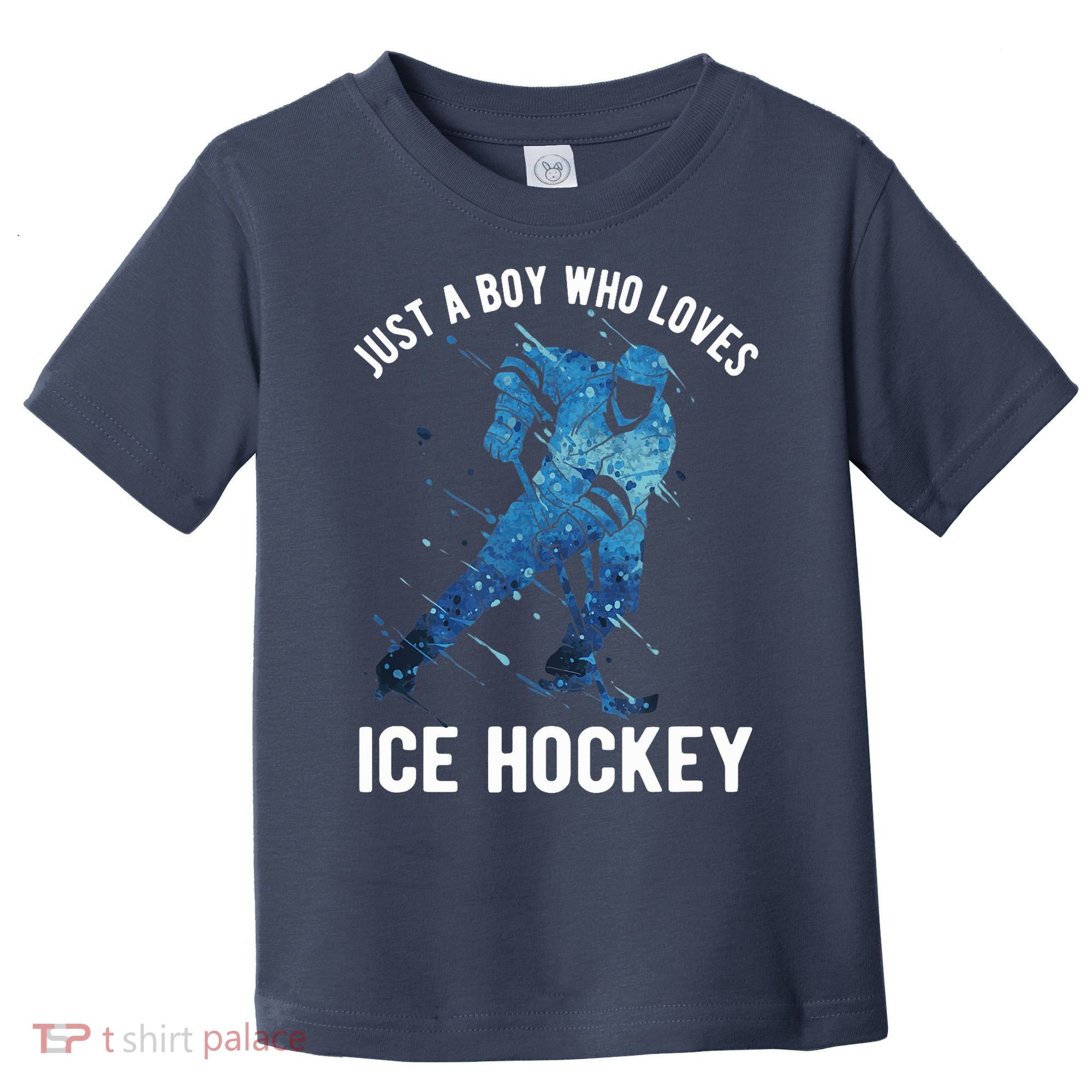 Just A Boy Who Loves Ice Hockey Toddler T-Shirt