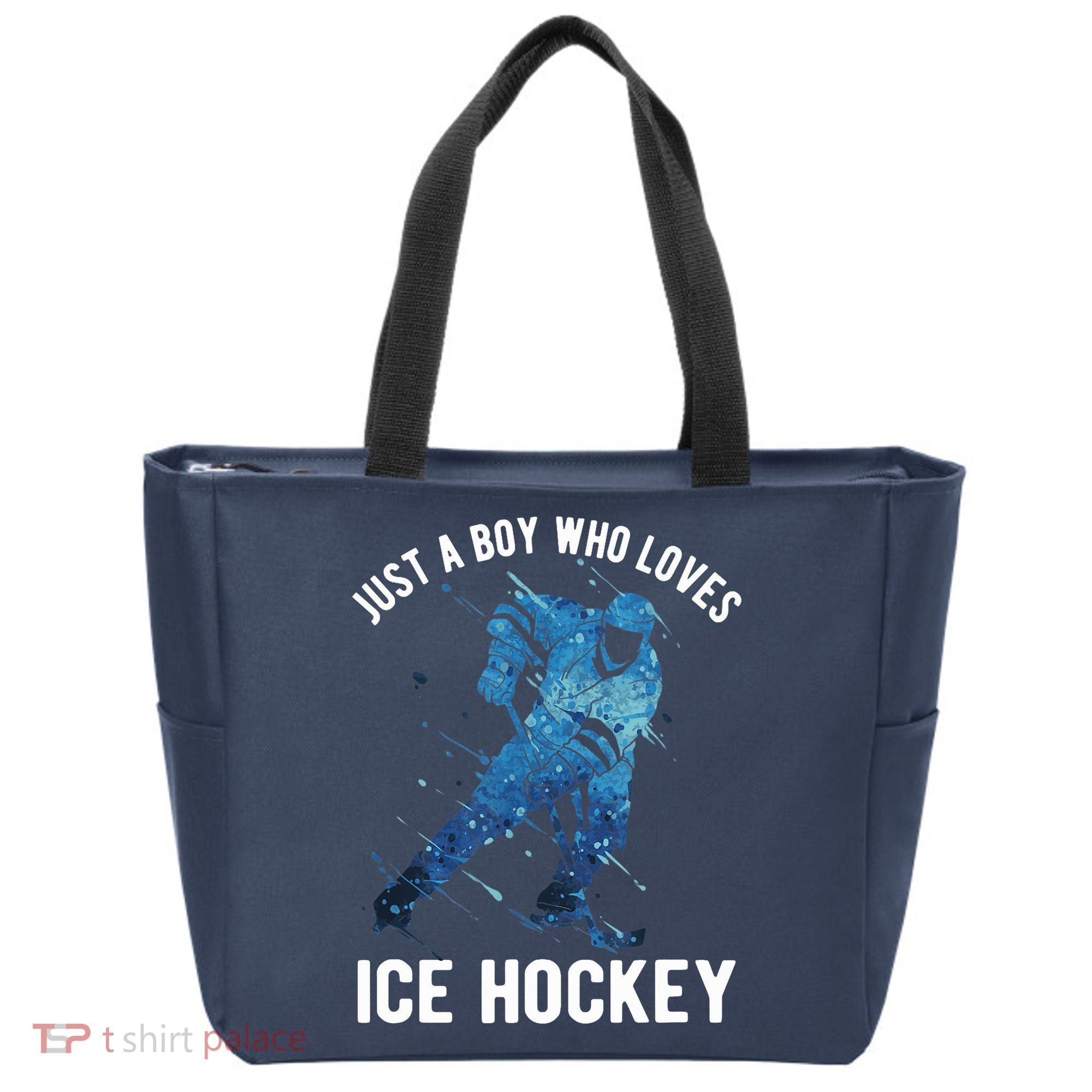 Just A Boy Who Loves Ice Hockey Tote Bag