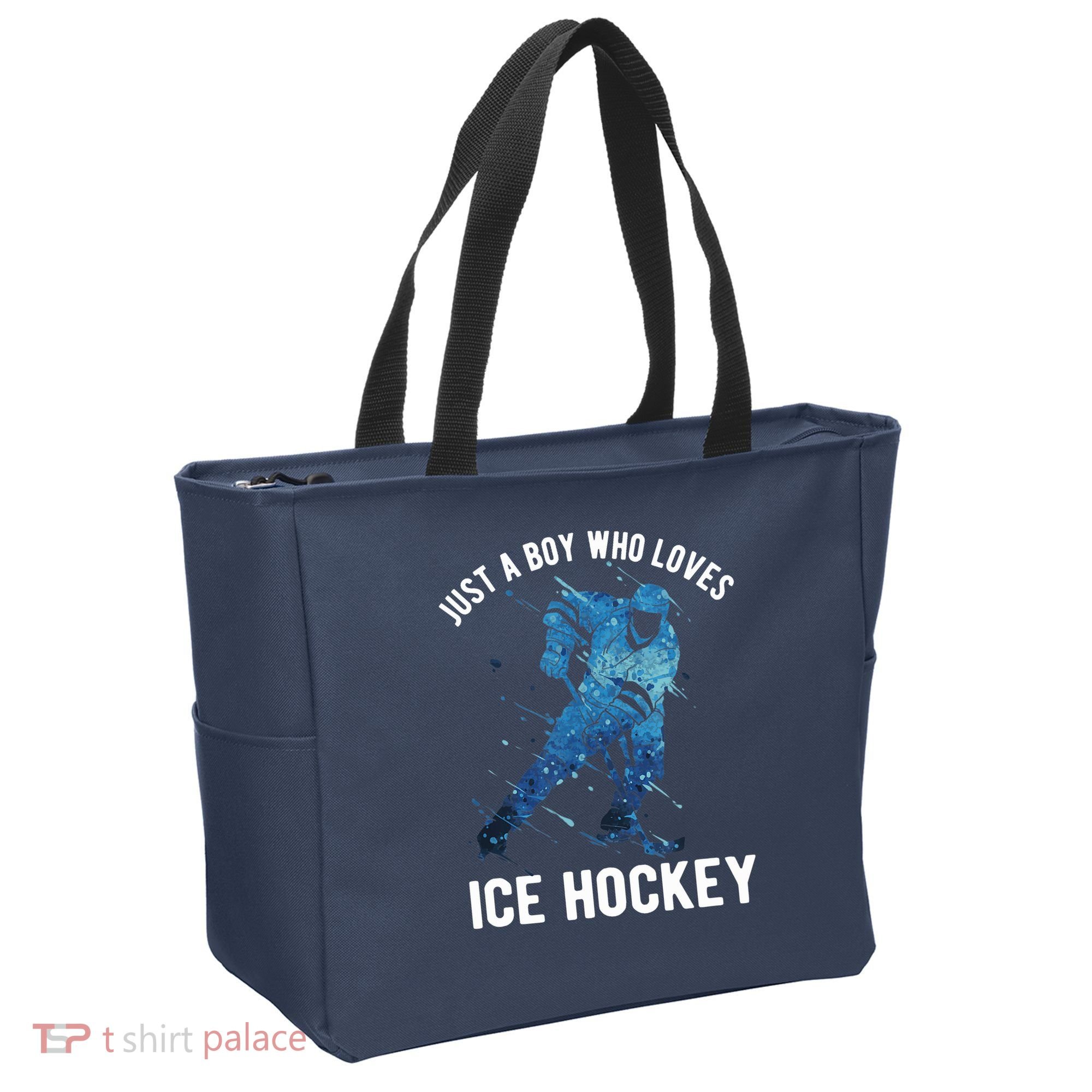 Just A Boy Who Loves Ice Hockey Tote Bag
