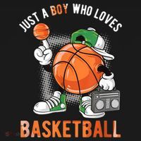 Just A Boy Who Loves Basketball Long Sleeve Shirt thumb 2