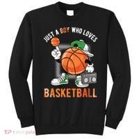 Just A Boy Who Loves Basketball Sweatshirt thumb 0