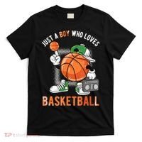 Just A Boy Who Loves Basketball T-Shirt thumb 0