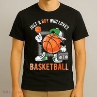 Just A Boy Who Loves Basketball T-Shirt thumb 3