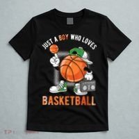 Just A Boy Who Loves Basketball T-Shirt thumb 5