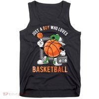 Just A Boy Who Loves Basketball Tank Top thumb 0
