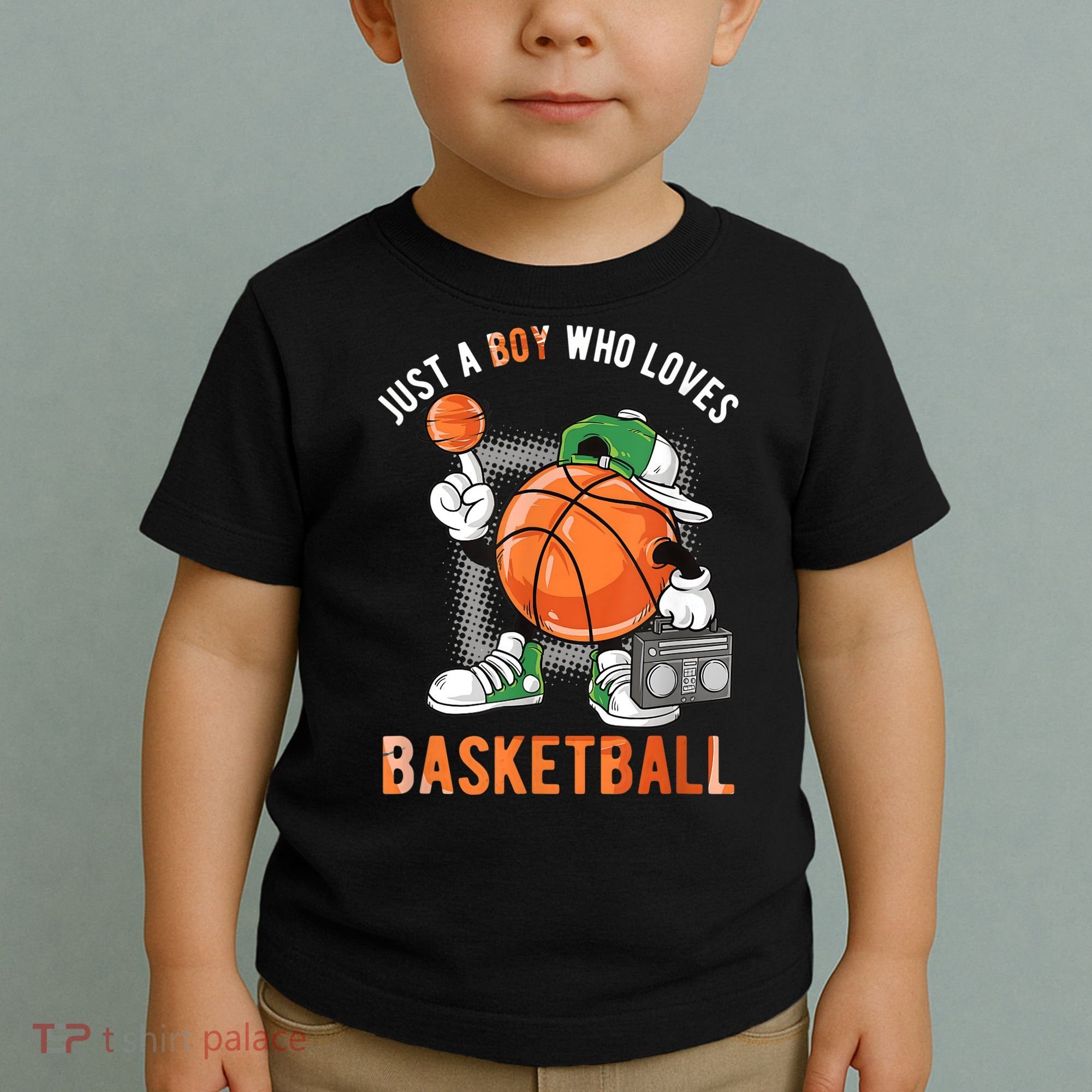 Just A Boy Who Loves Basketball Toddler T-Shirt