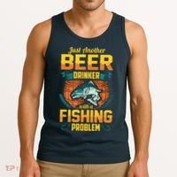 Just Another Beer Drinker With A Fishing Problem Tank Top thumb 3