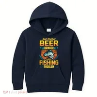 Just Another Beer Drinker With A Fishing Problem Kids Hoodie thumb 0