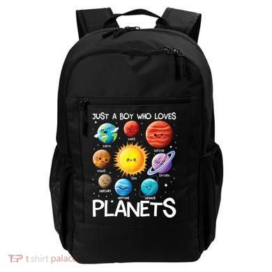 Just A Boy Who Loves Planets Solar System Space Science Gift Backpack