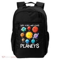 Just A Boy Who Loves Planets Solar System Space Science Gift Backpack thumb 0