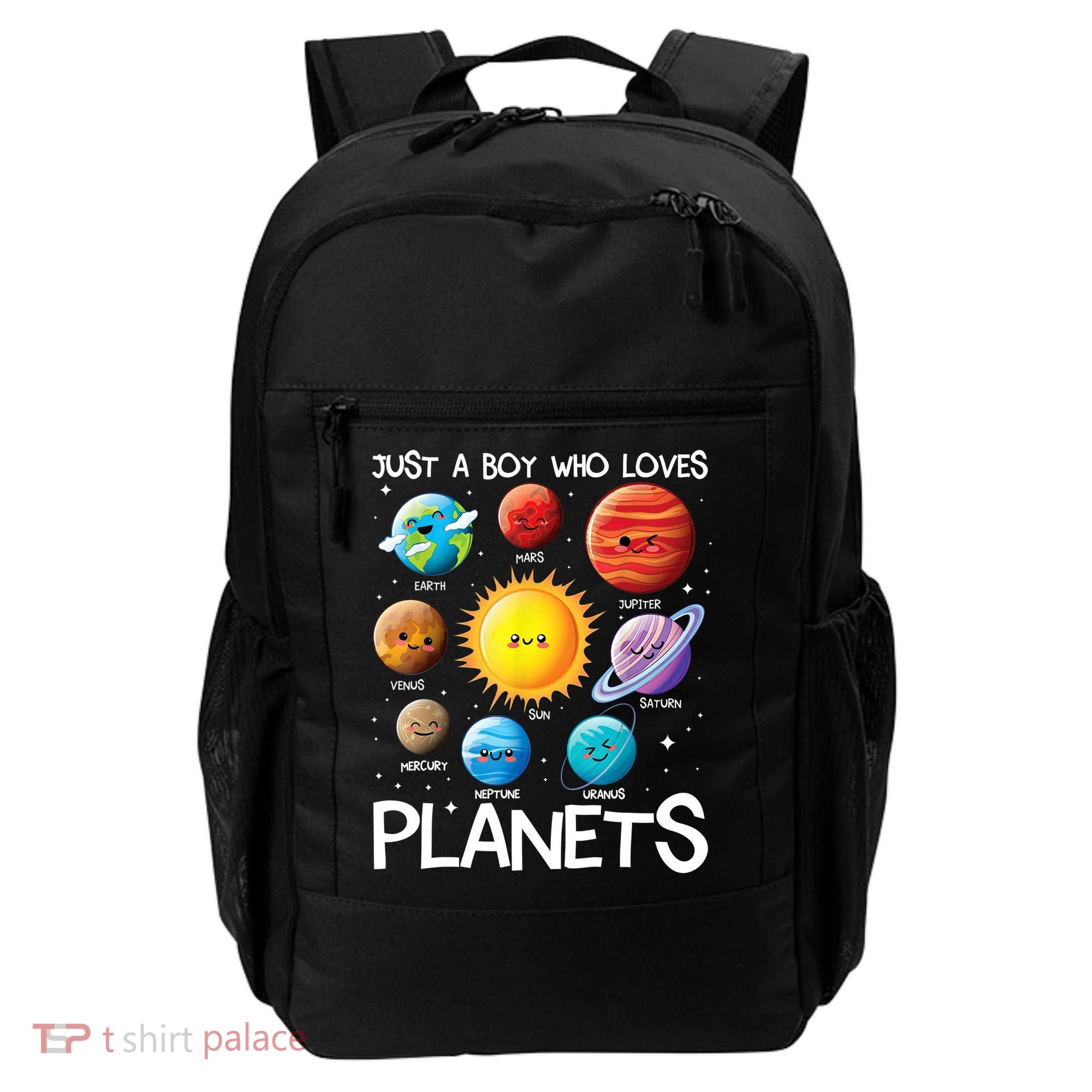 Just A Boy Who Loves Planets Solar System Space Science Gift Backpack