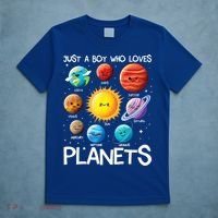 Just A Boy Who Loves Planets Solar System Space Science Gift T-Shirt thumb 5