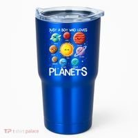 Just A Boy Who Loves Planets Solar System Space Science Gift Tumbler thumb 0