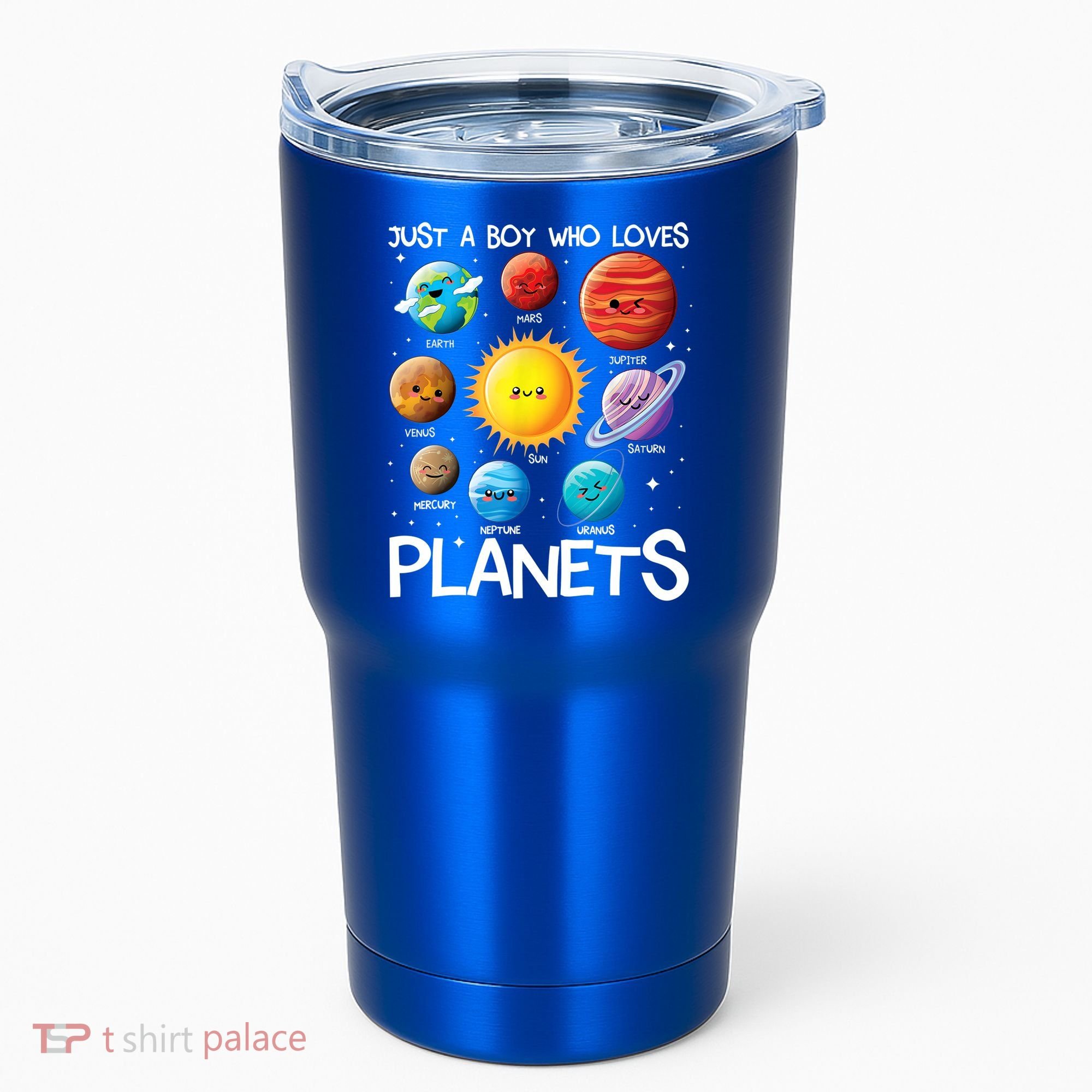 Just A Boy Who Loves Planets Solar System Space Science Gift Tumbler