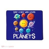 Just A Boy Who Loves Planets Solar System Space Science Gift Mousepad thumb 0