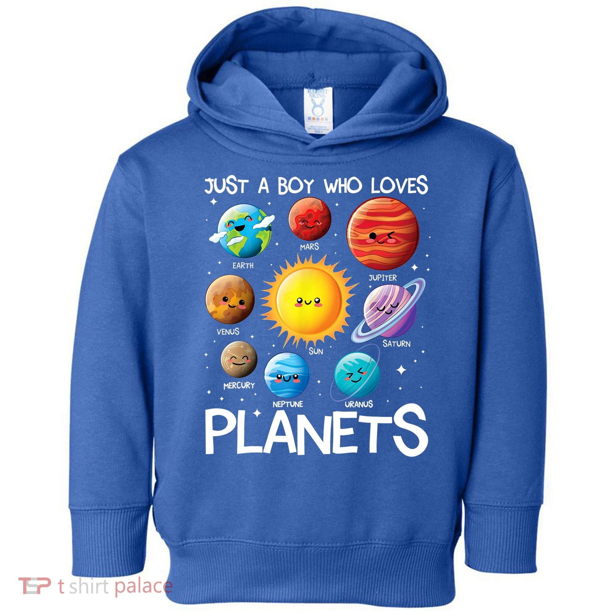 Just A Boy Who Loves Planets Solar System Space Science Gift Toddler Hoodie