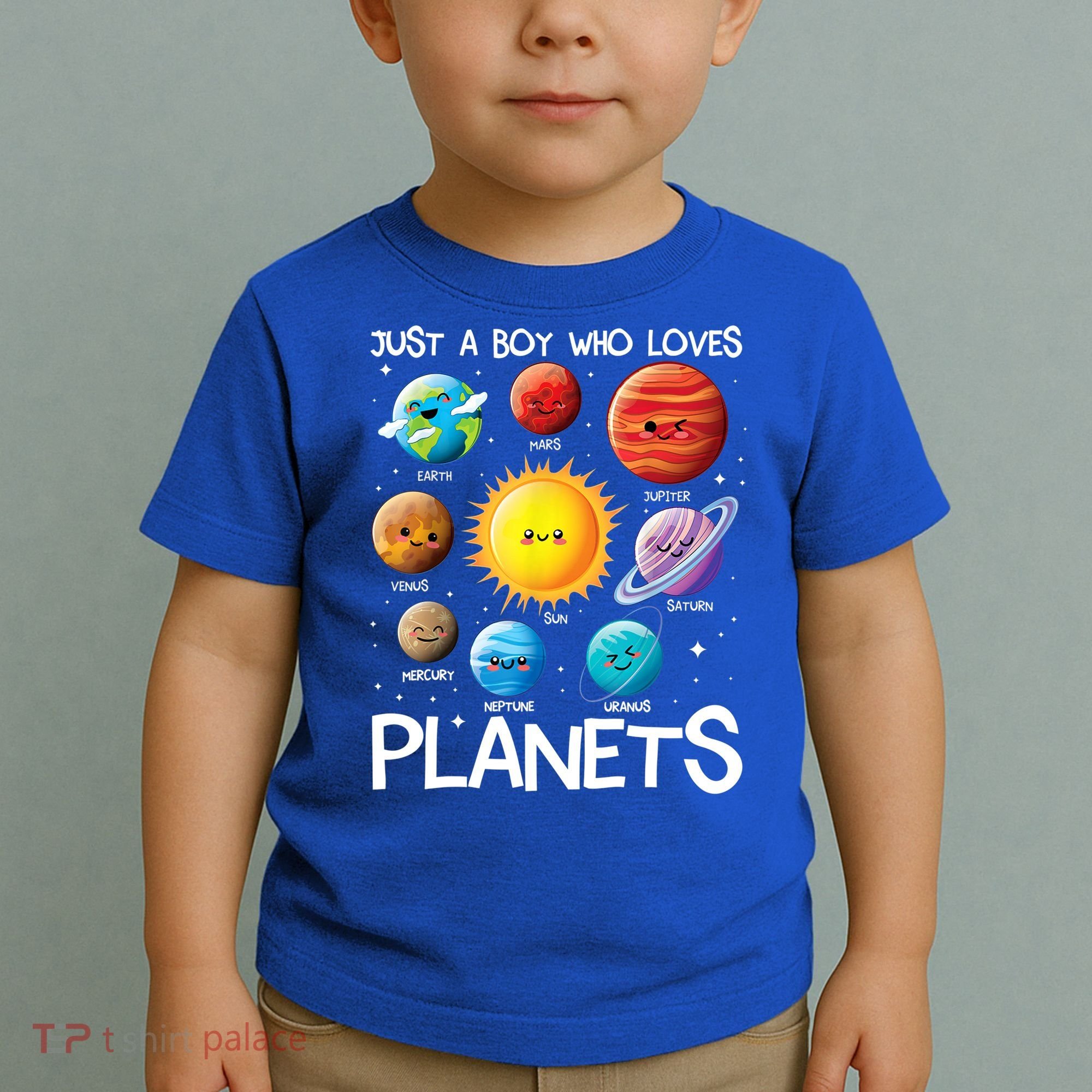 Just A Boy Who Loves Planets Solar System Space Science Gift Toddler T-Shirt