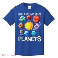 Just A Boy Who Loves Planets Solar System Space Science Gift Kids T-Shirt thumb 0