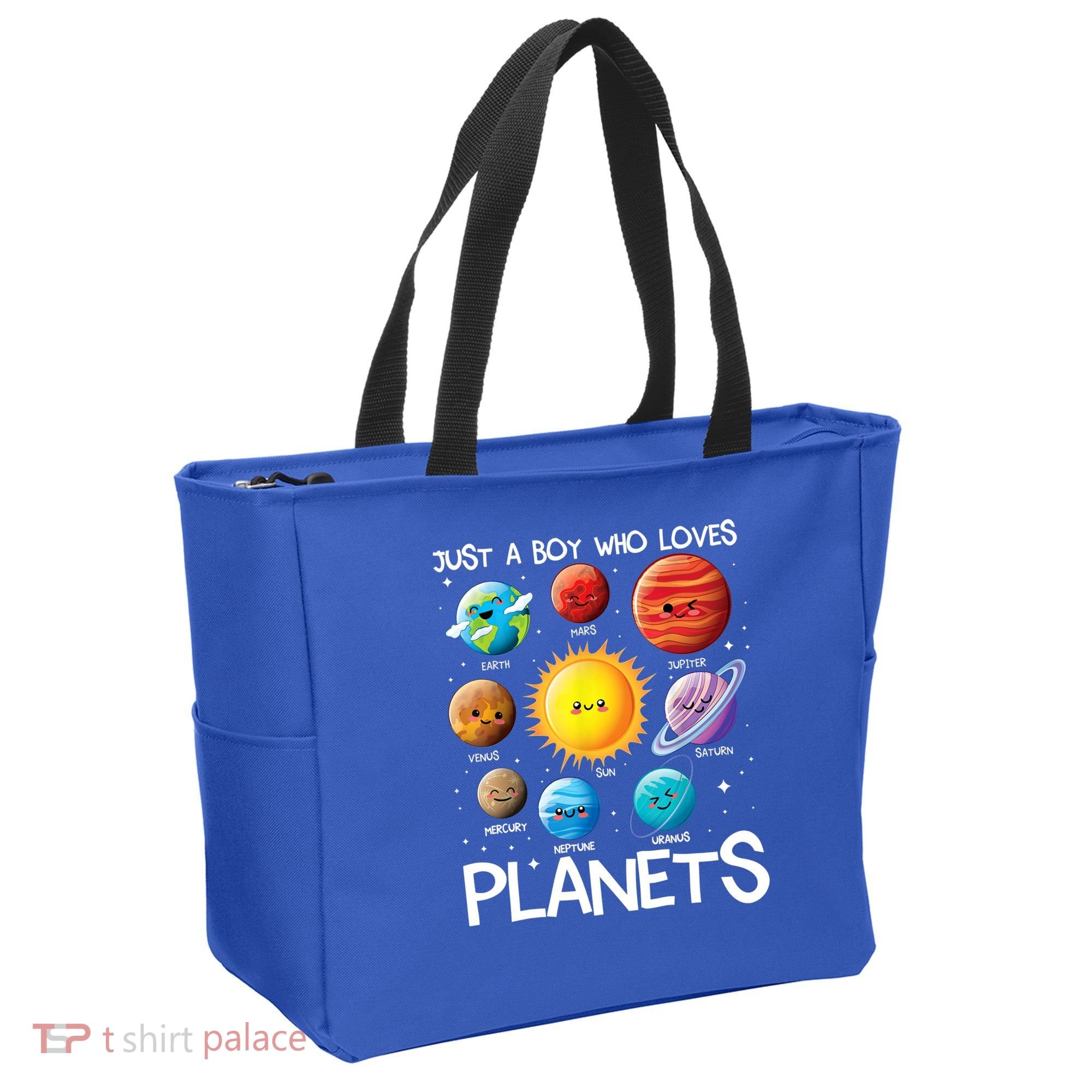 Just A Boy Who Loves Planets Solar System Space Science Gift Tote Bag