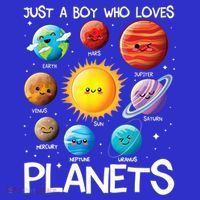 Just A Boy Who Loves Planets Solar System Space Science Gift Tote Bag thumb 4