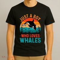 Just A Boy Who Loves Whales T-Shirt thumb 3