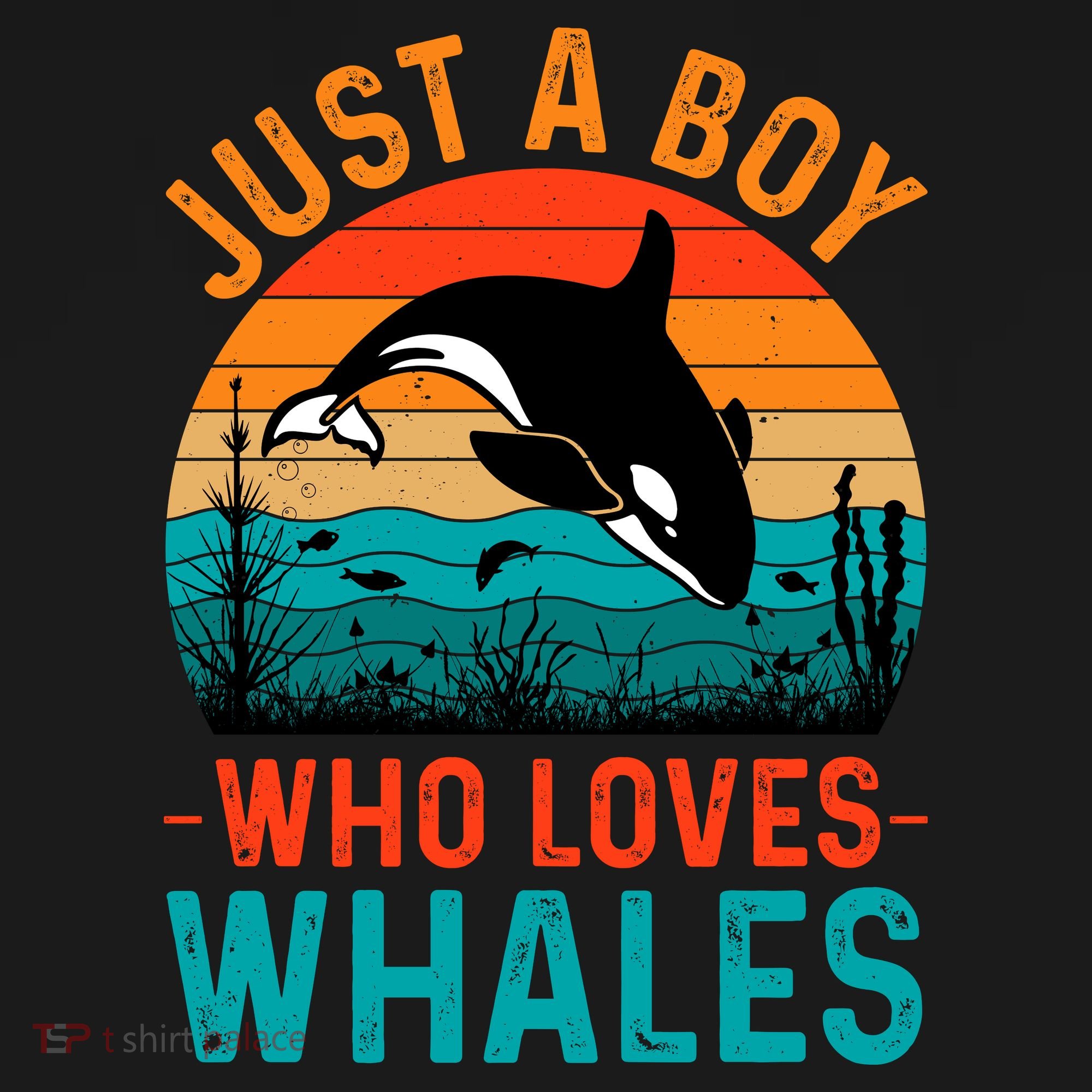 Just A Boy Who Loves Whales T-Shirt