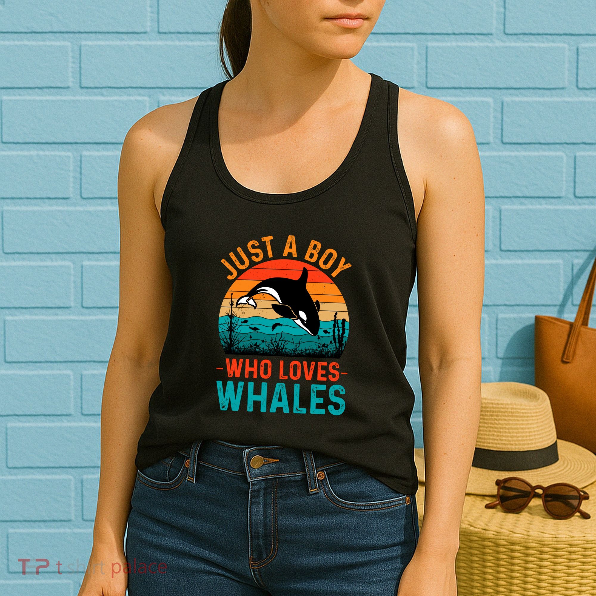 Just A Boy Who Loves Whales Women's Tank Top
