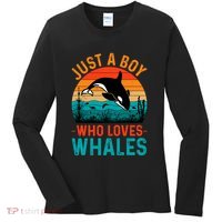 Just A Boy Who Loves Whales Women's Long Sleeve Shirt thumb 0