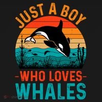 Just A Boy Who Loves Whales Women's T-Shirt thumb 6