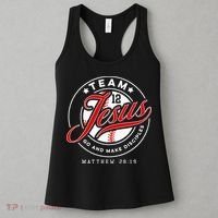 Jesus And Baseball Team Jesus Christian Matthew 2819 Verse Women's Tank Top thumb 3