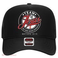 Jesus And Baseball Team Jesus Christian Matthew 2819 Verse Hat thumb 0