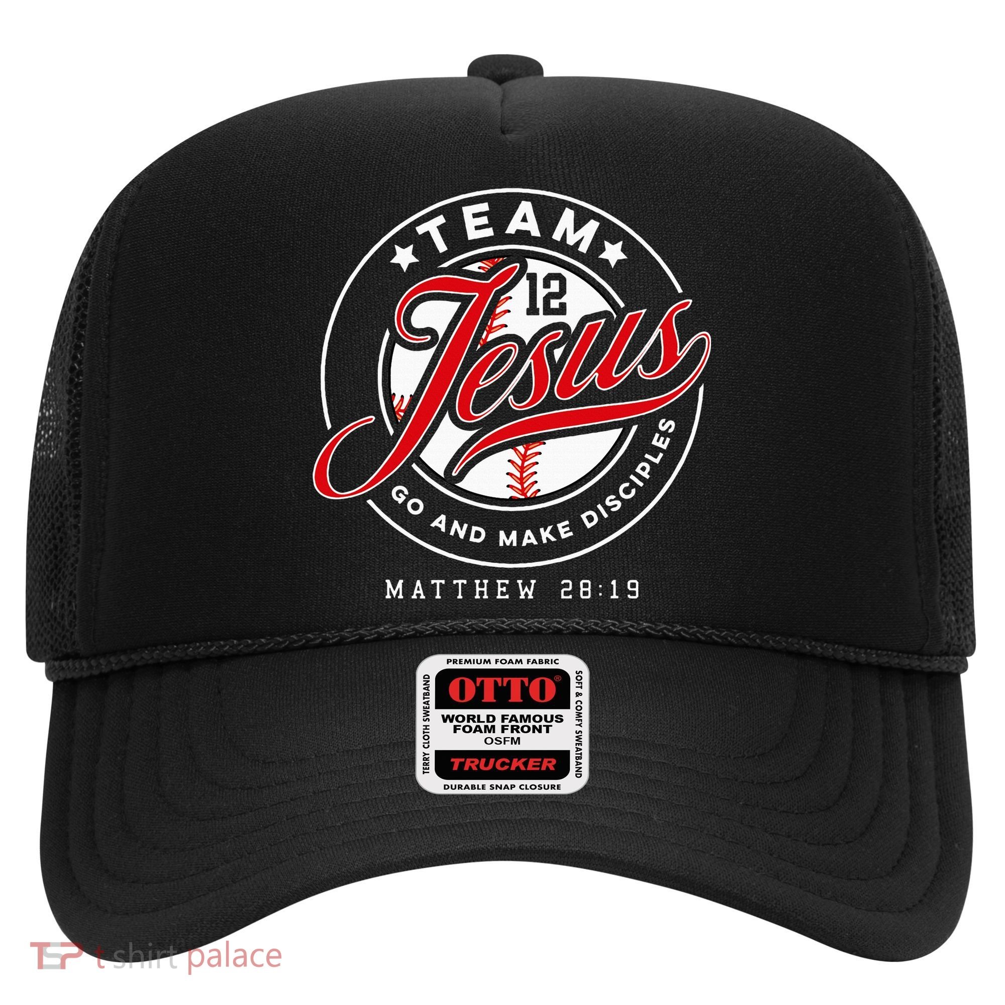 Jesus And Baseball Team Jesus Christian Matthew 2819 Verse Hat