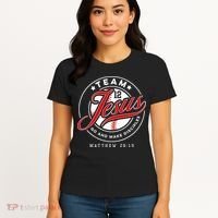 Jesus And Baseball Team Jesus Christian Matthew 2819 Verse Women's T-Shirt thumb 4