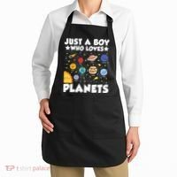 Just A Boy Who Loves Planets Solar System Space Science Geek Apron thumb 2