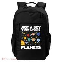 Just A Boy Who Loves Planets Solar System Space Science Geek Backpack thumb 0