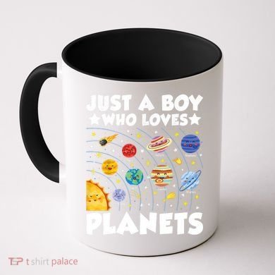 Just A Boy Who Loves Planets Solar System Space Science Geek Coffee Mug