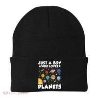 Just A Boy Who Loves Planets Solar System Space Science Geek Beanie thumb 0