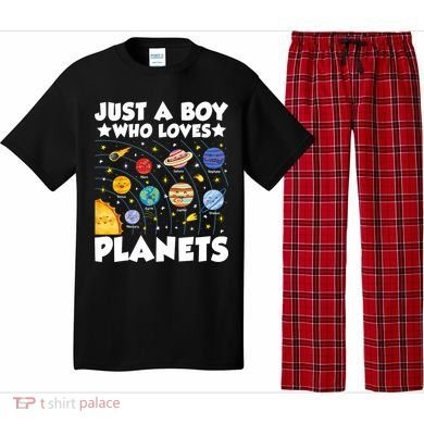 Just A Boy Who Loves Planets Solar System Space Science Geek Pajama Set