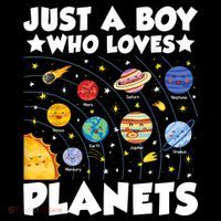 Just A Boy Who Loves Planets Solar System Space Science Geek Baby Bodysuit thumb 2