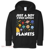 Just A Boy Who Loves Planets Solar System Space Science Geek Toddler Hoodie thumb 0