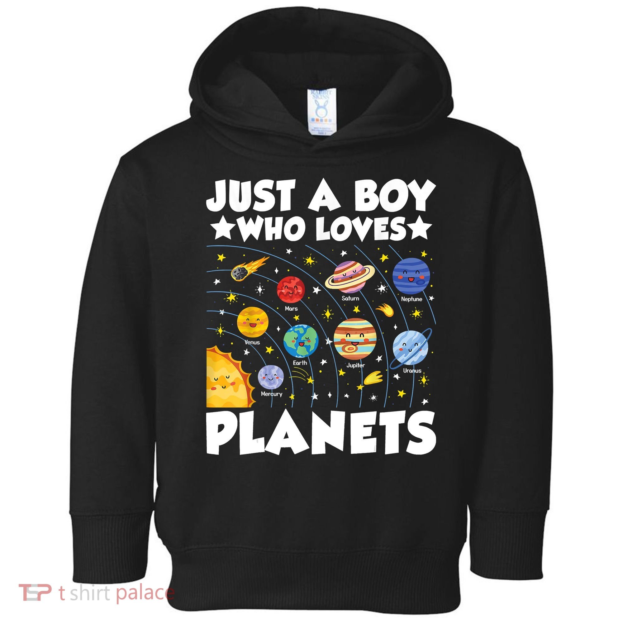 Just A Boy Who Loves Planets Solar System Space Science Geek Toddler Hoodie