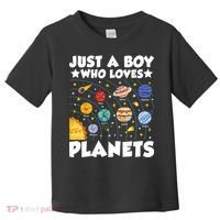 Just A Boy Who Loves Planets Solar System Space Science Geek Toddler T-Shirt thumb 0
