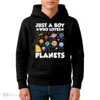 Just A Boy Who Loves Planets Solar System Space Science Geek Kids Hoodie thumb 4