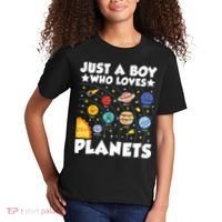 Just A Boy Who Loves Planets Solar System Space Science Geek Kids T-Shirt thumb 2