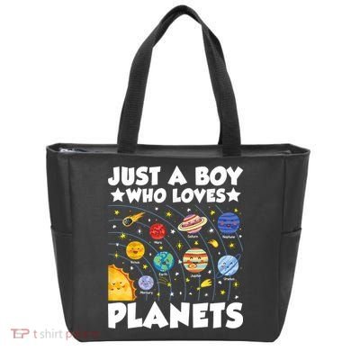 Just A Boy Who Loves Planets Solar System Space Science Geek Tote Bag